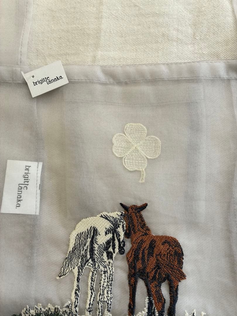 タグ付未使用　brigitte tanaka オーガンジーバッグ