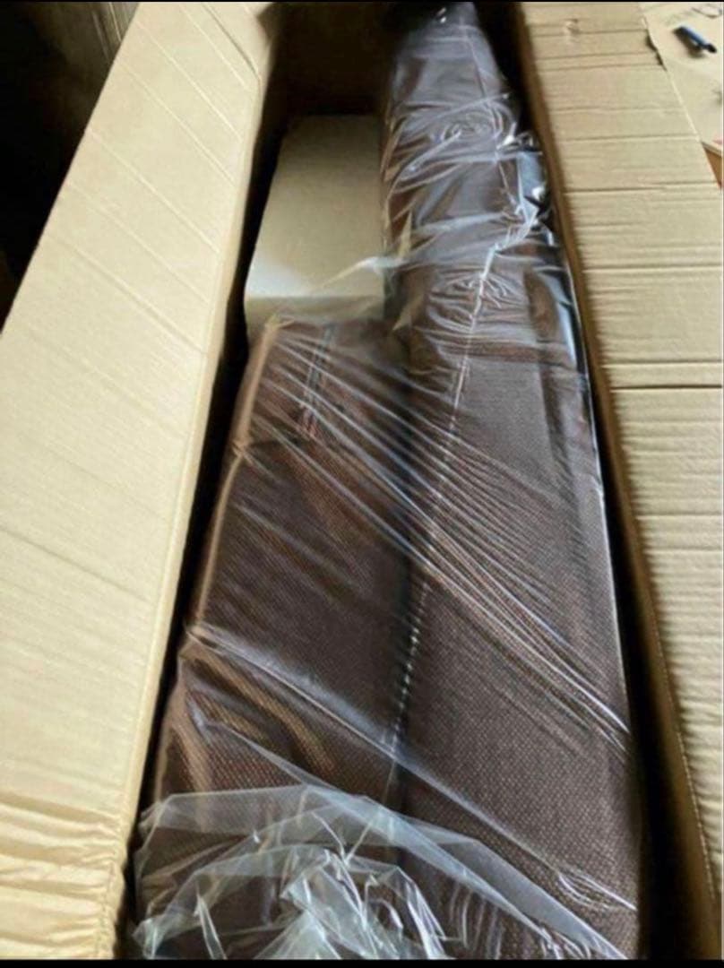 新品未使用　リクライニング　カウチソファベッド　S シングル　ブラウン