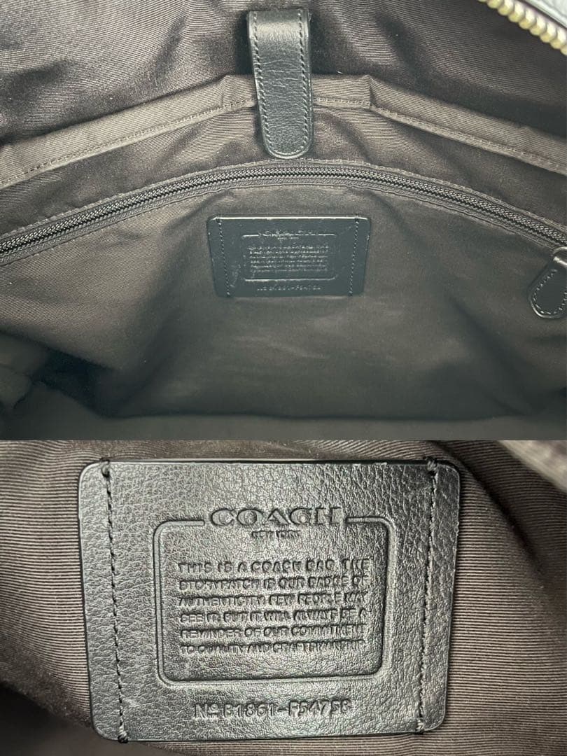 美品 COACH メトロポリタン ビジネスバッグ トート 2way オールレザー