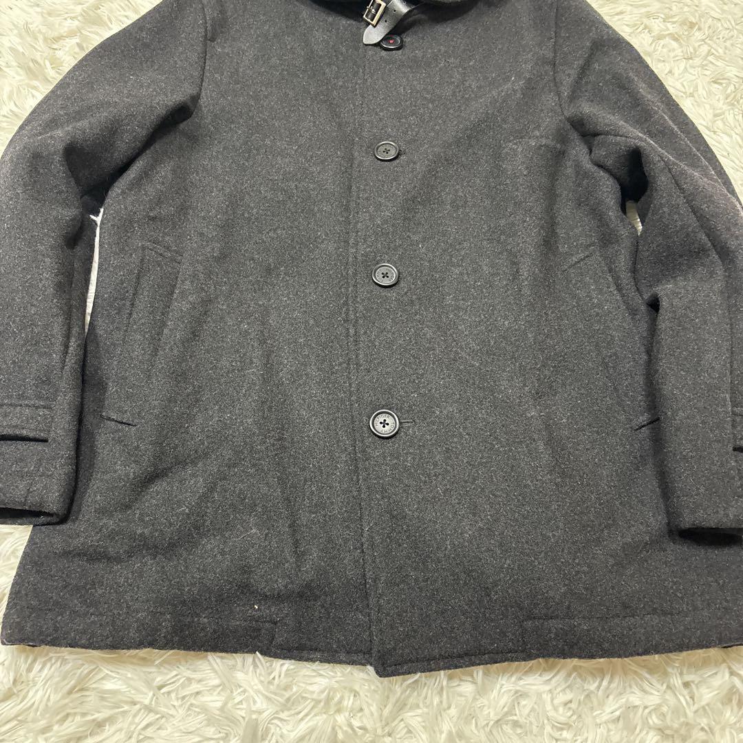 【美品】トミーヒルフィガー　ウールコート　グレー XXL 大人気