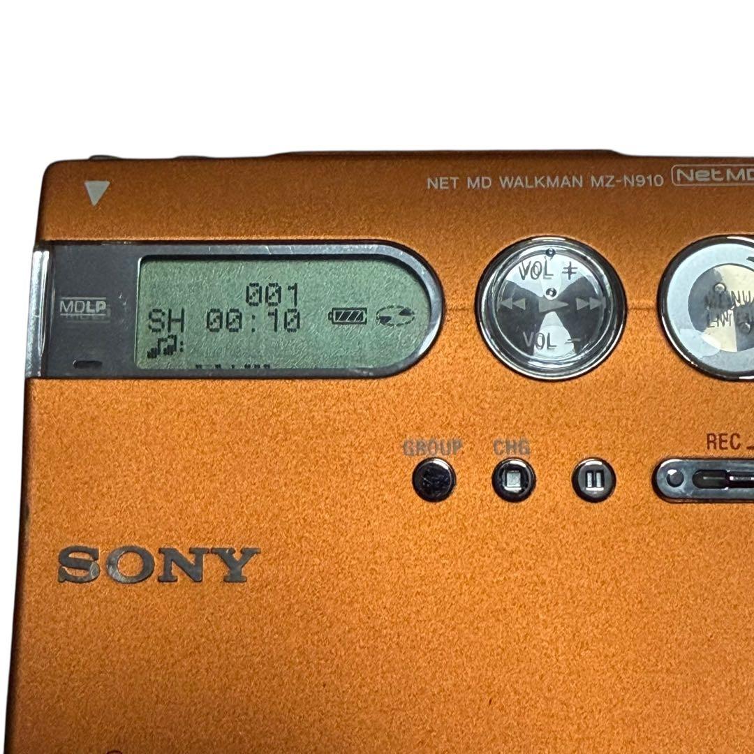 SONY NET MD WALKMAN MZ-N910 オレンジ 完動美品