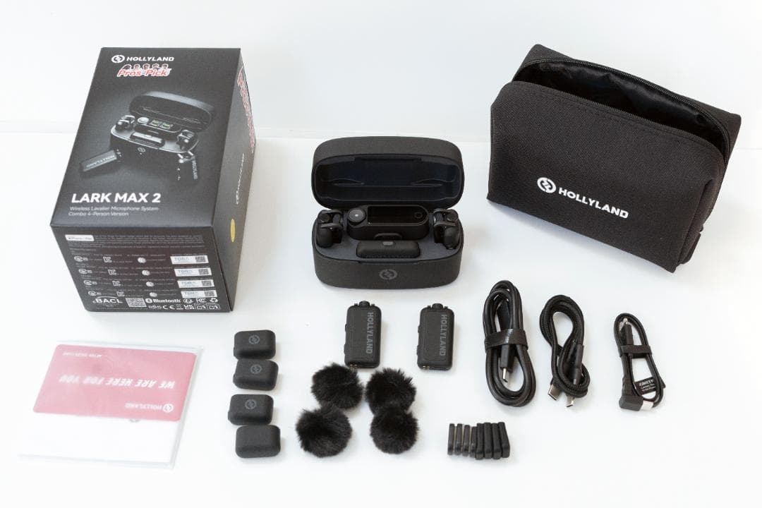 Hollyland LARK MAX 2 Combo（4人用）ワイヤレスマイク