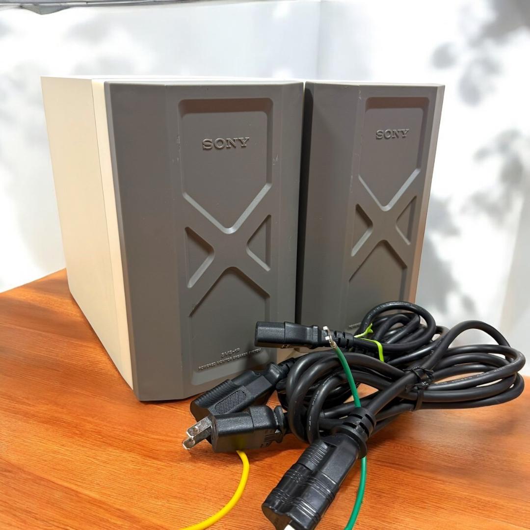 ☆良品 ソニー SMS-1P ペア ホワイト モニタースピーカー プロテクター付