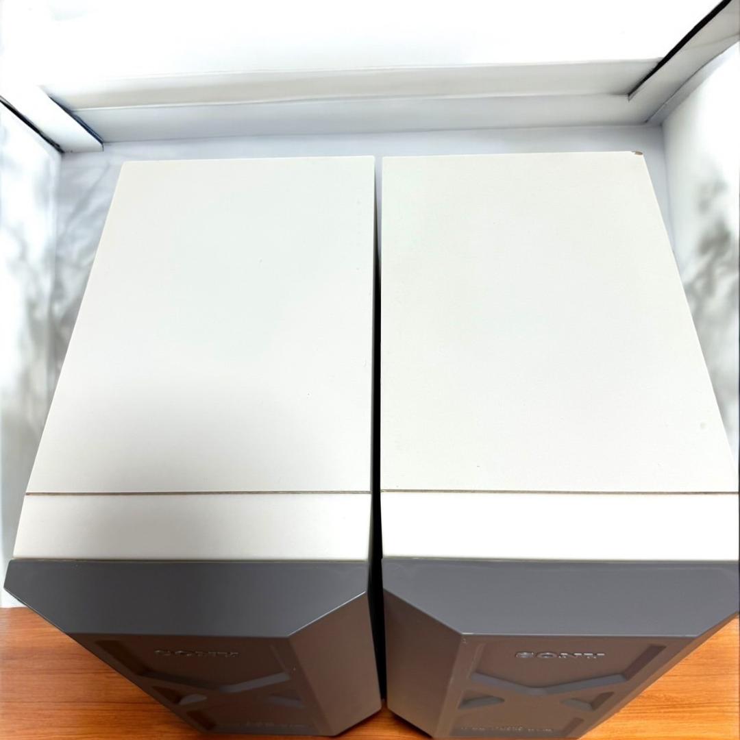 ☆良品 ソニー SMS-1P ペア ホワイト モニタースピーカー プロテクター付