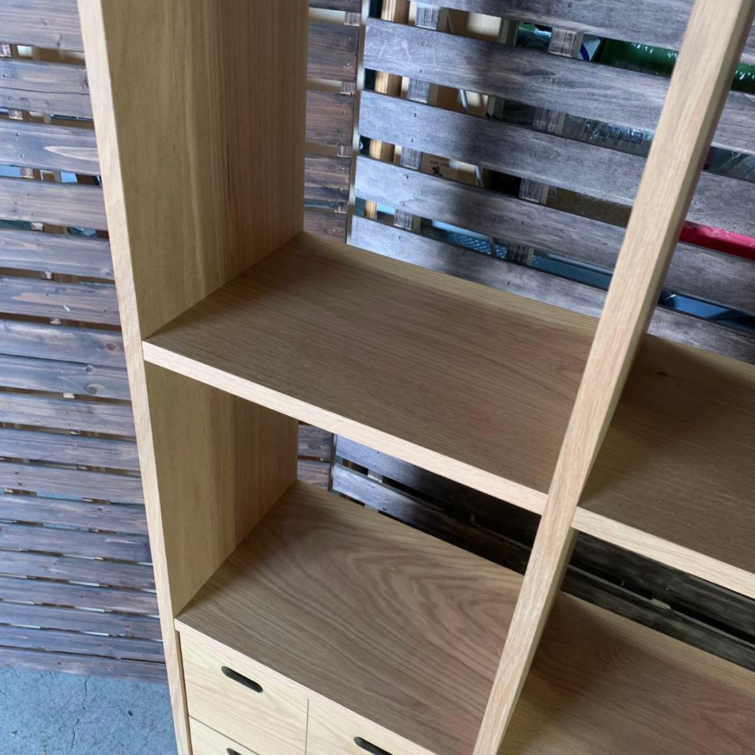 I670\" 無印良品 スタッキングシェルフ 5段2列　引き出し付