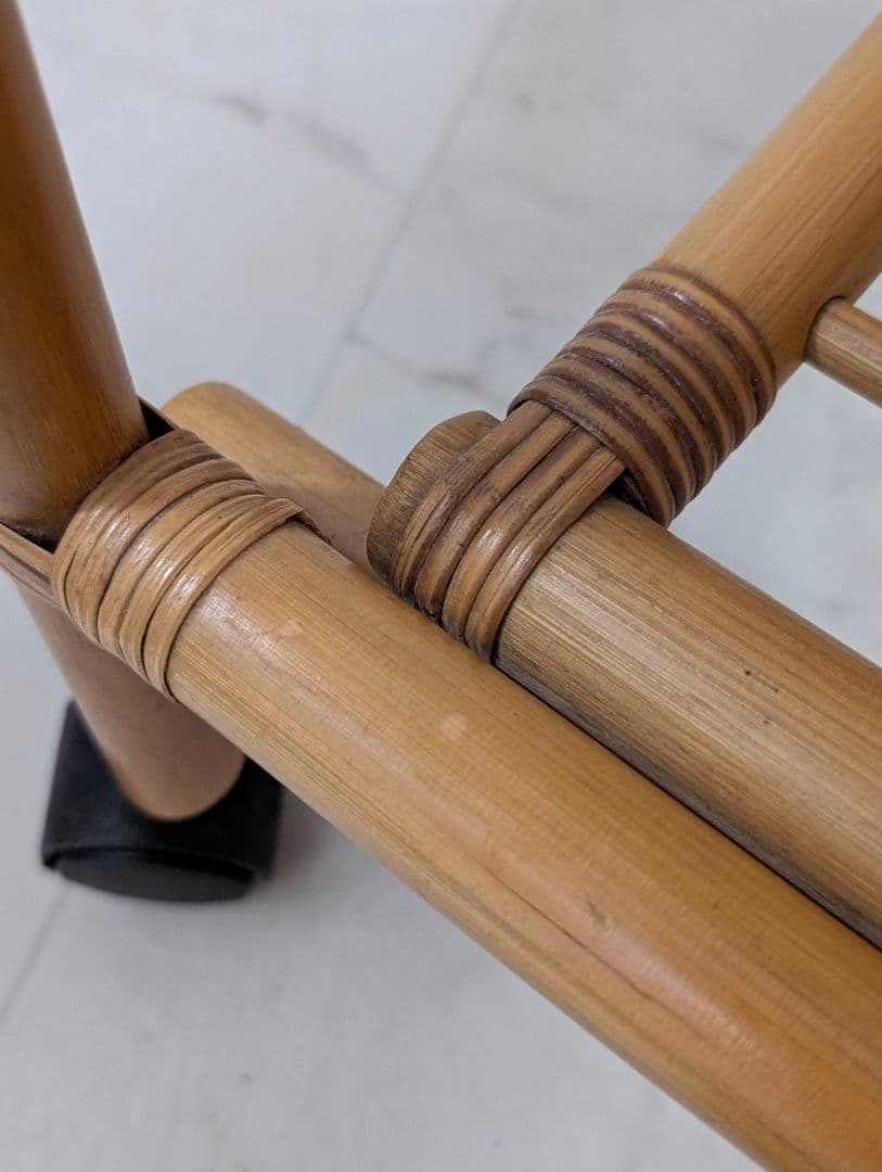 らっこさま専用 スタンドミラー オールド ラタン 藤 ジャパンディ モダン