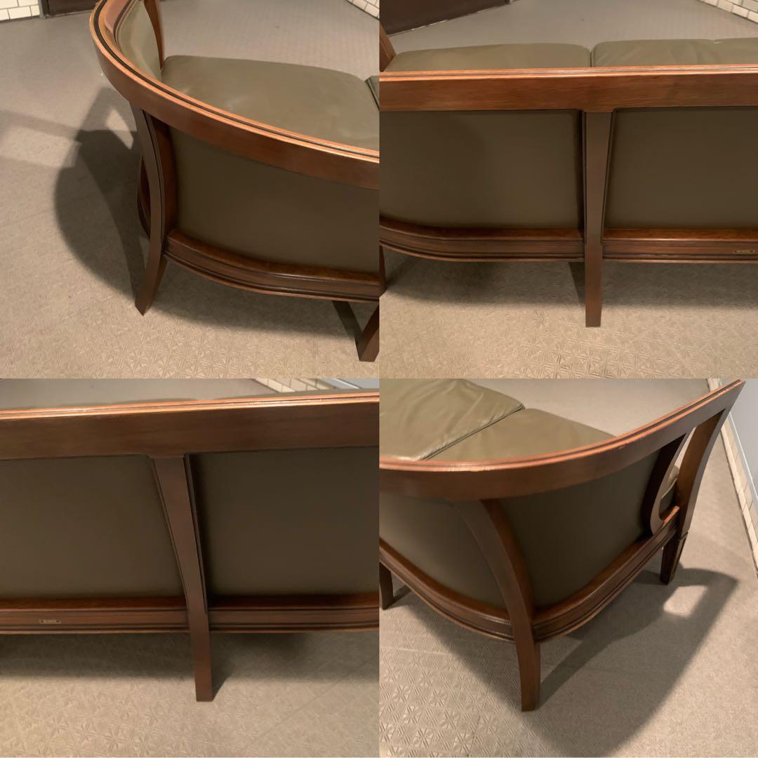 MARUNIマルニ  地中海 シャルル 3Pソファ 本革 販売102万