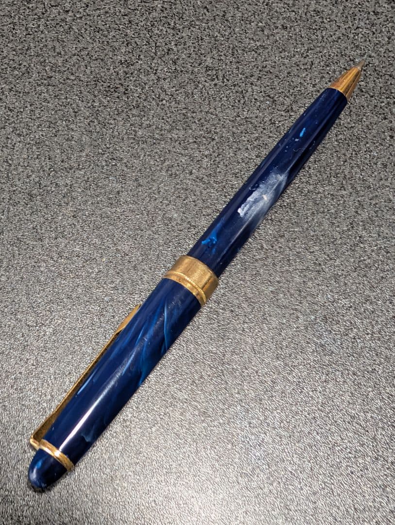 青いマーブル模様 ボールペン 本体