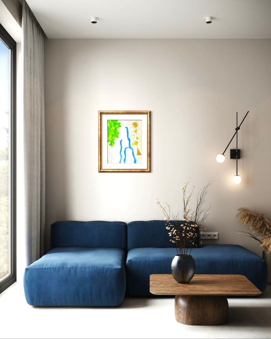 開運絵画　オリジナル　２点