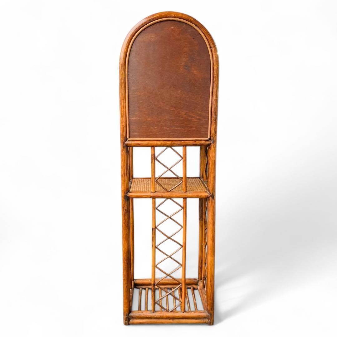 藤家具 ラタン ドレッサー 鏡台 ラック ヴィンテージ 昭和レトロ 古民家