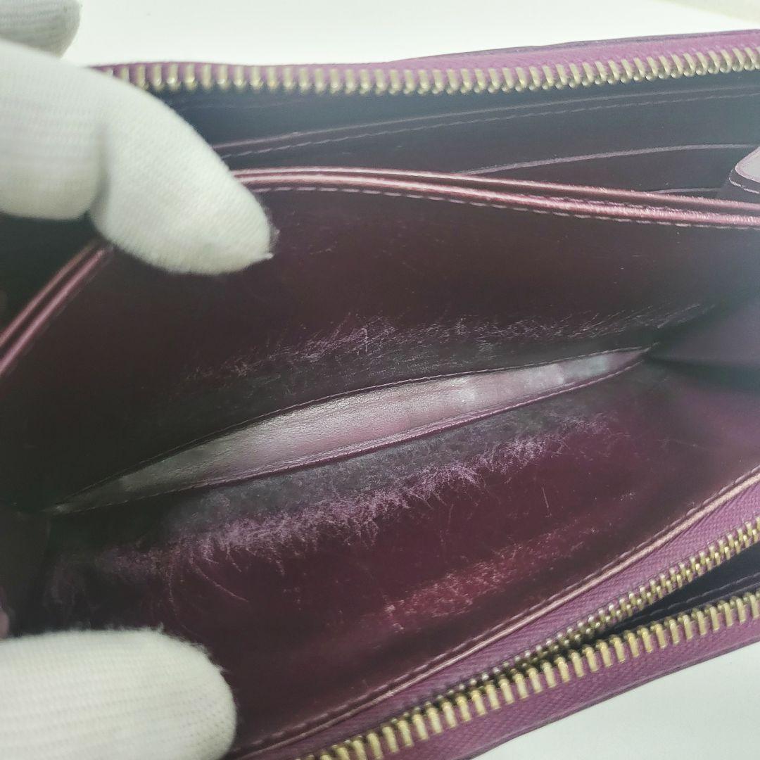 ジ*ジ様 ルイヴィトン ヴェルニ ジッピーウォレット 長財布 アマラント