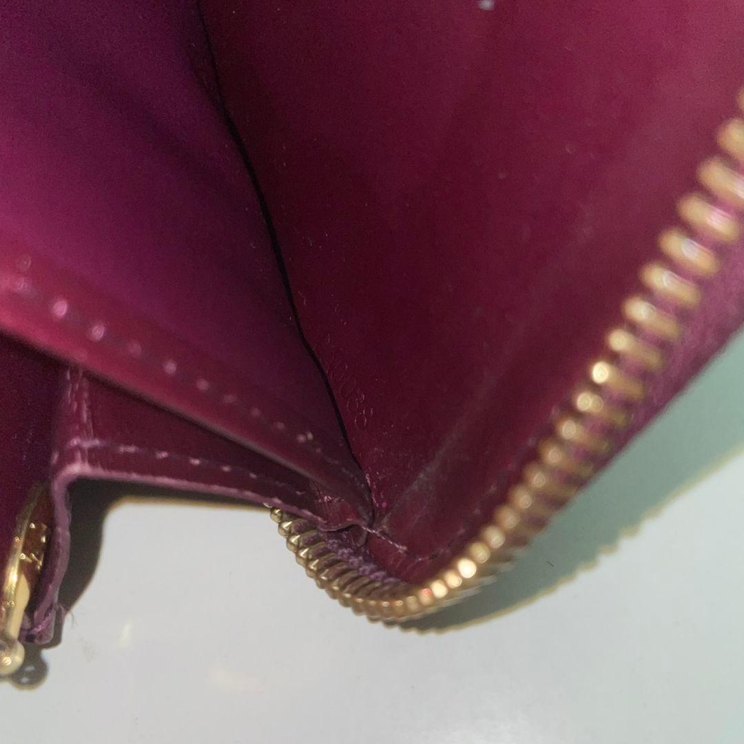 ジ*ジ様 ルイヴィトン ヴェルニ ジッピーウォレット 長財布 アマラント