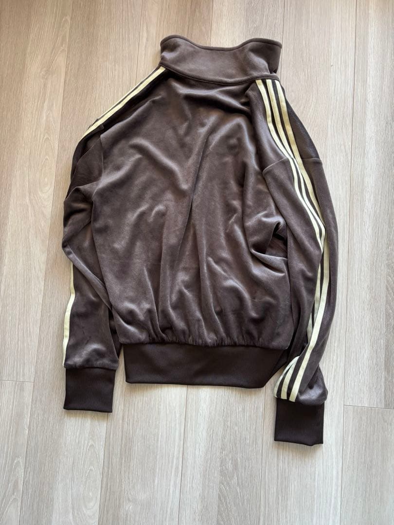 xxs adidas ファイヤーバード ベロア トラックトップ ダークブラウン