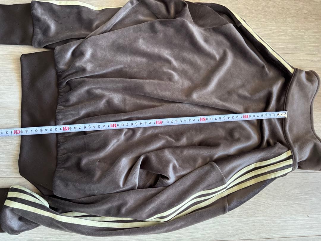 xxs adidas ファイヤーバード ベロア トラックトップ ダークブラウン