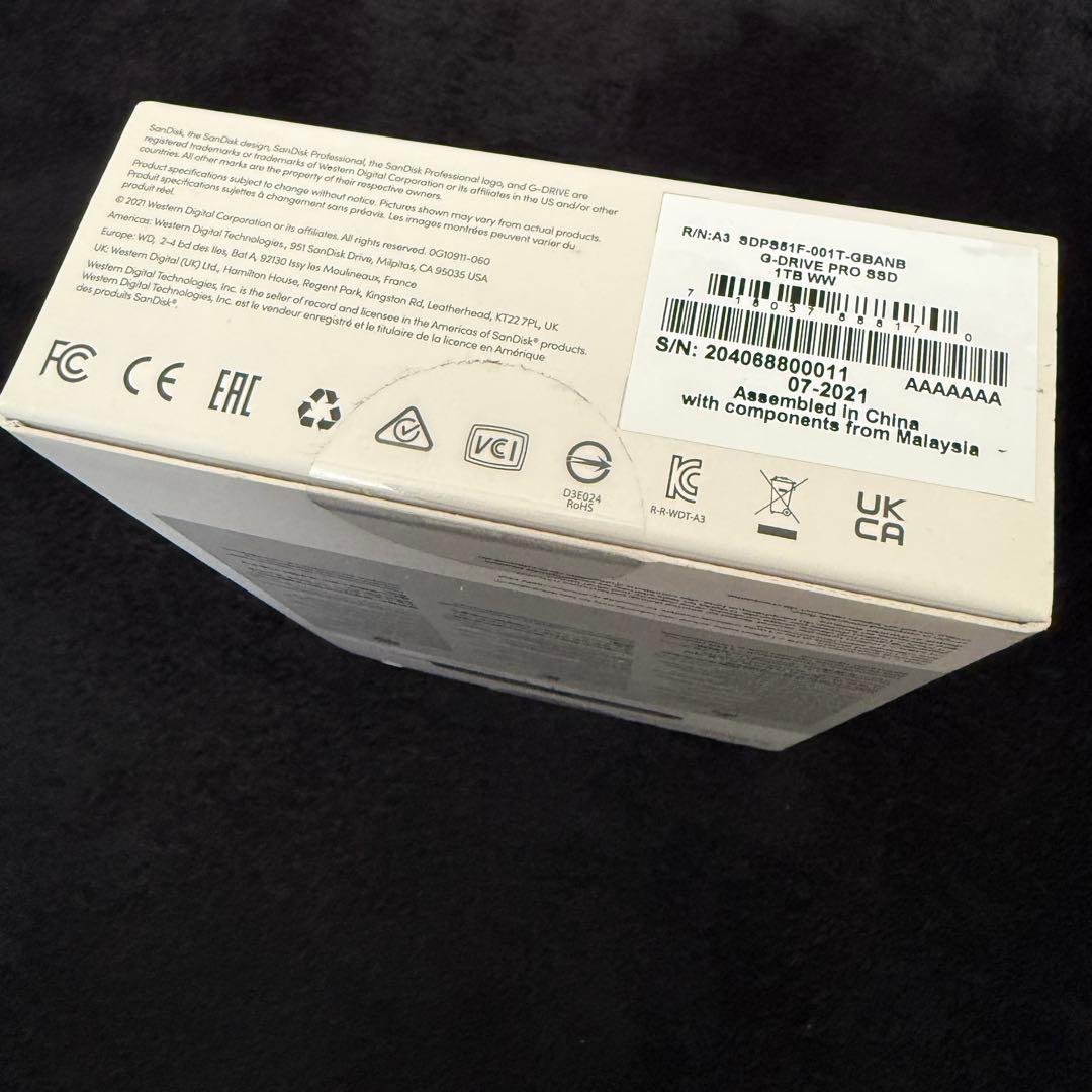 サンディスク G-DRIVE SSD 1TB ポータブル 外付け