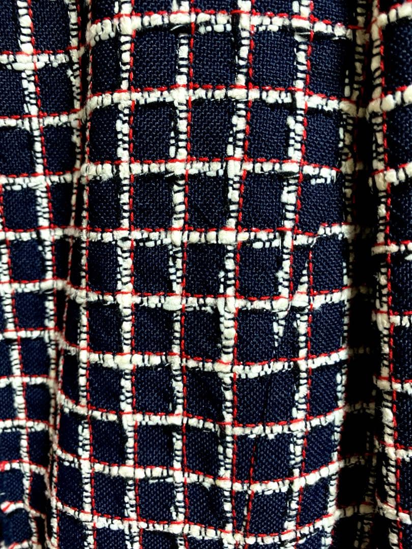 PINKY&DIANNE ノーカラーチェックジャケット新品未使用