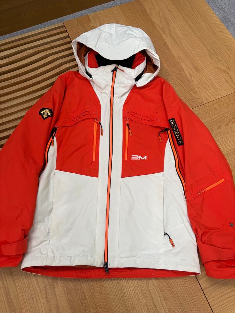 デサントDM スキーウェア オレンジ/ホワイト