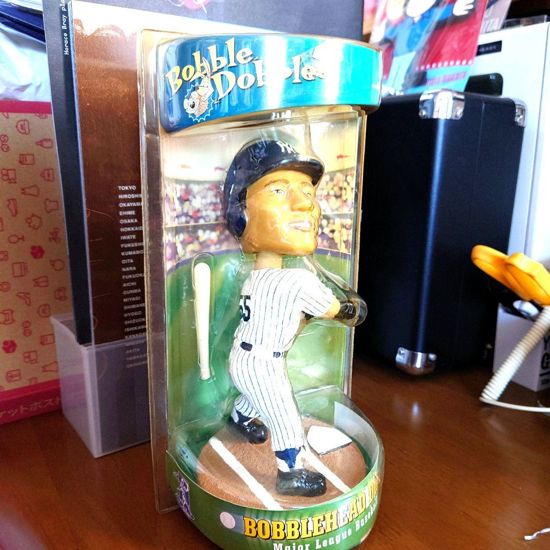 松井秀樹 ヤンキース公式ユニフォームホームとビジター2種、キャップ、ボブルヘッド