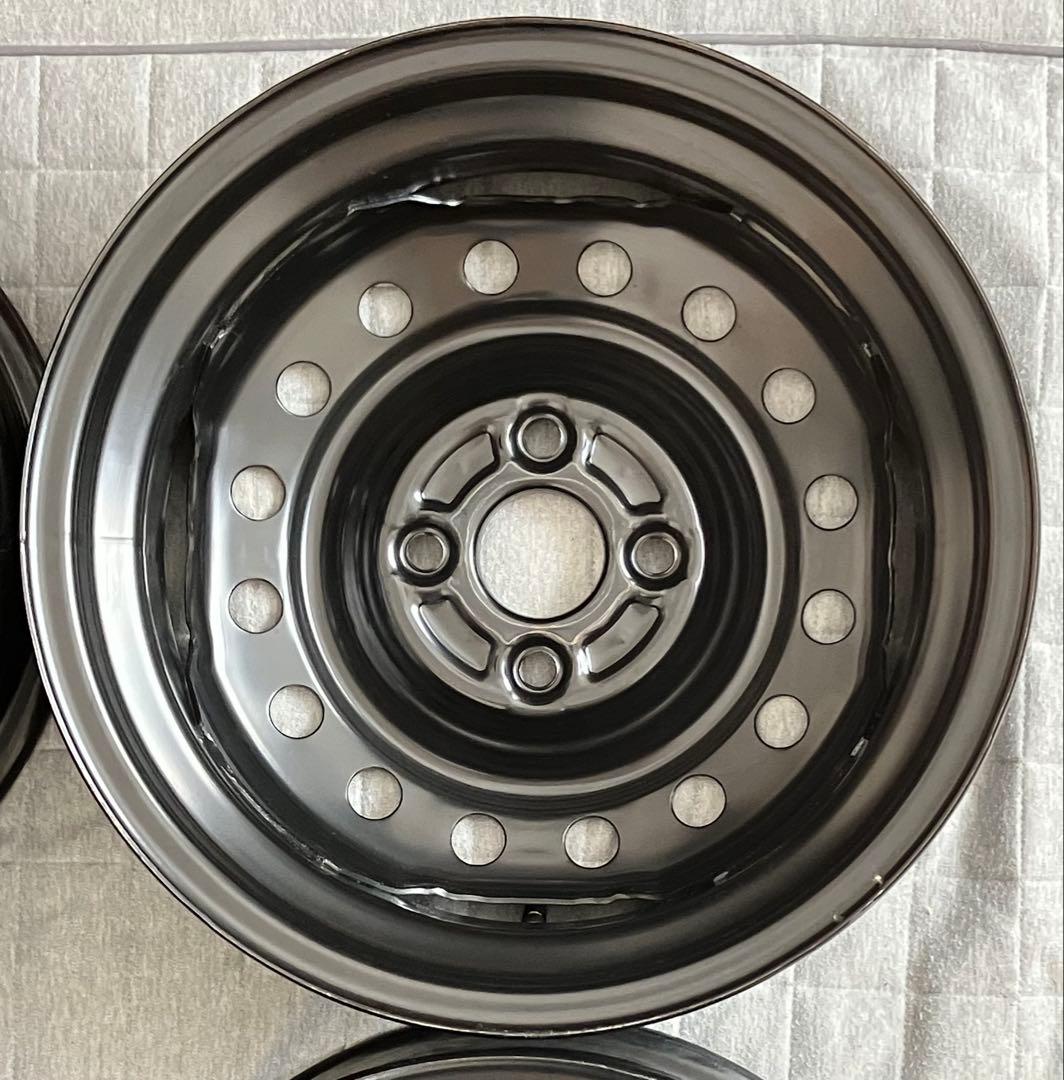 新車外し ダイハツ 純正 14インチ 4本 スチールホイール ミライース ムーヴ