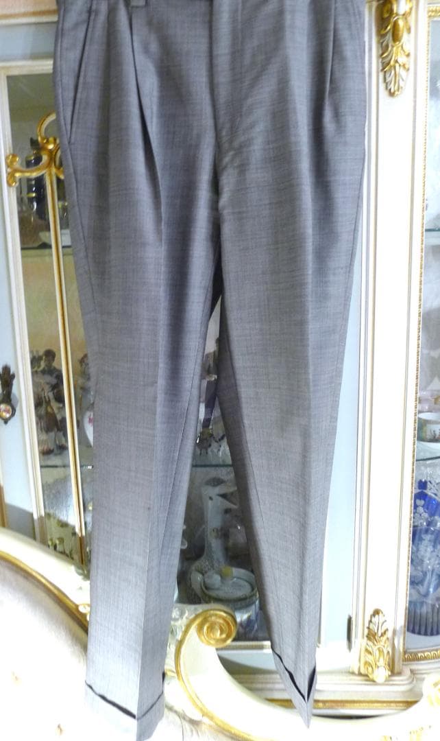 ヴィンテージ❣メンズ【ヴェルサーチ】グレーカラー2タックパンツ＆WJKスーツ●