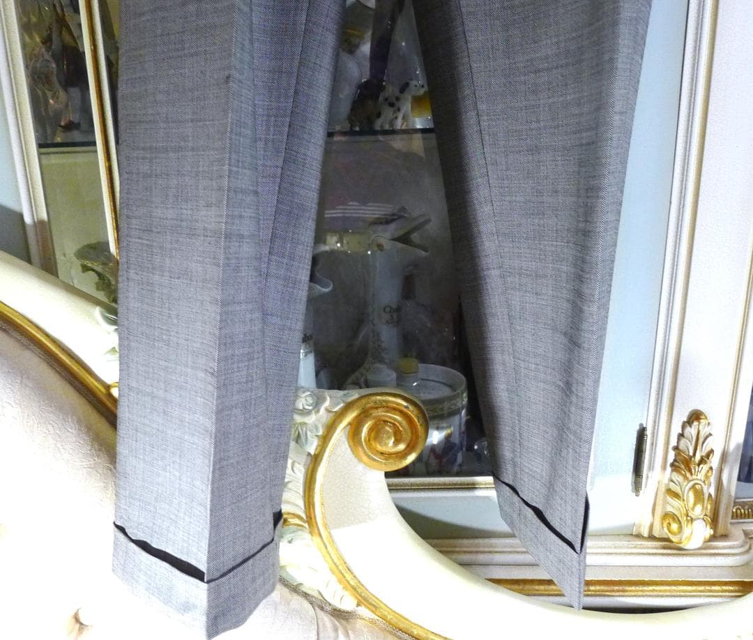 ヴィンテージ❣メンズ【ヴェルサーチ】グレーカラー2タックパンツ＆WJKスーツ●