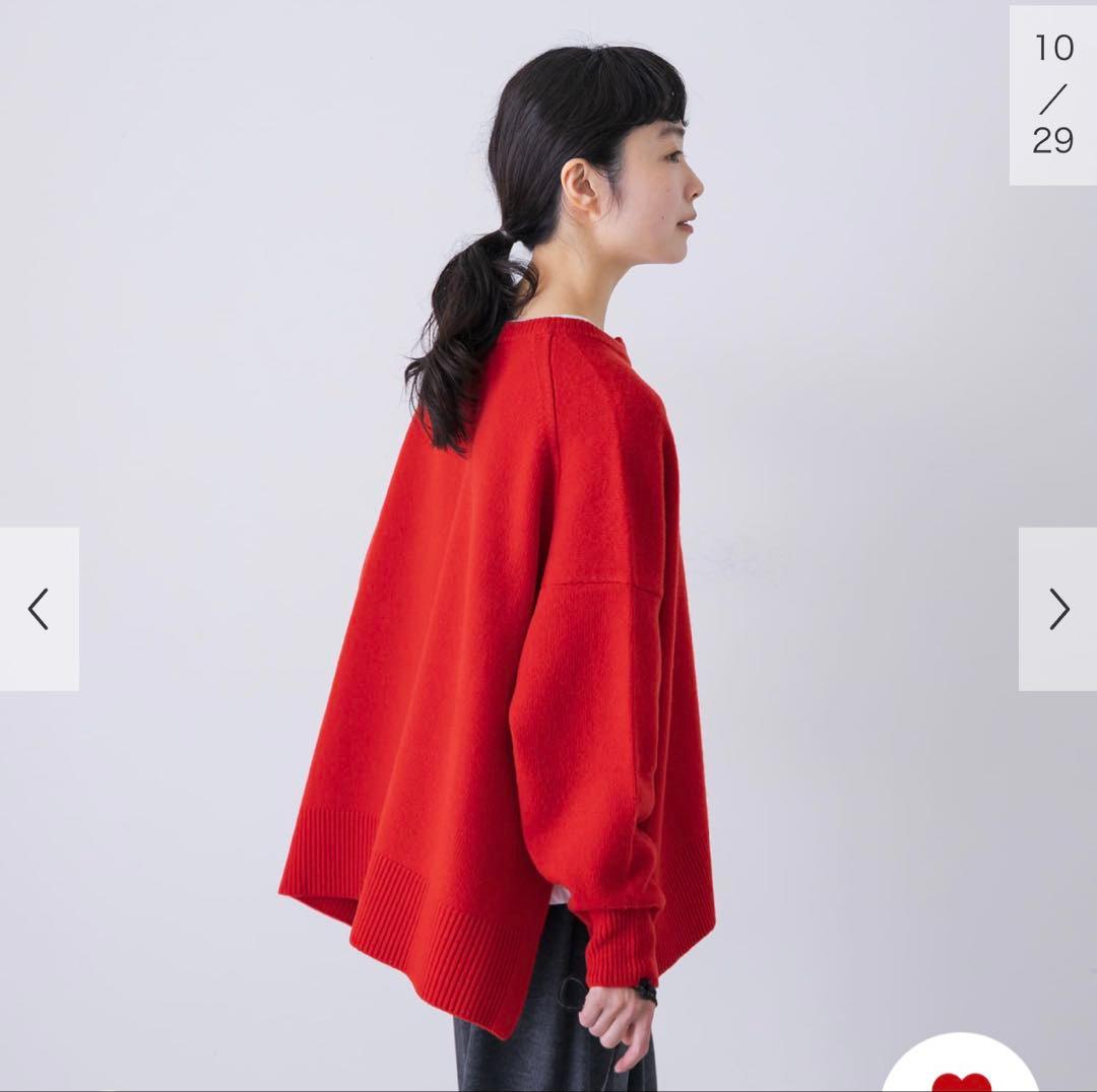 着用1回のみ美品○ 完売 かぐれ ハミルトンクルーネックカーディガン 25AW