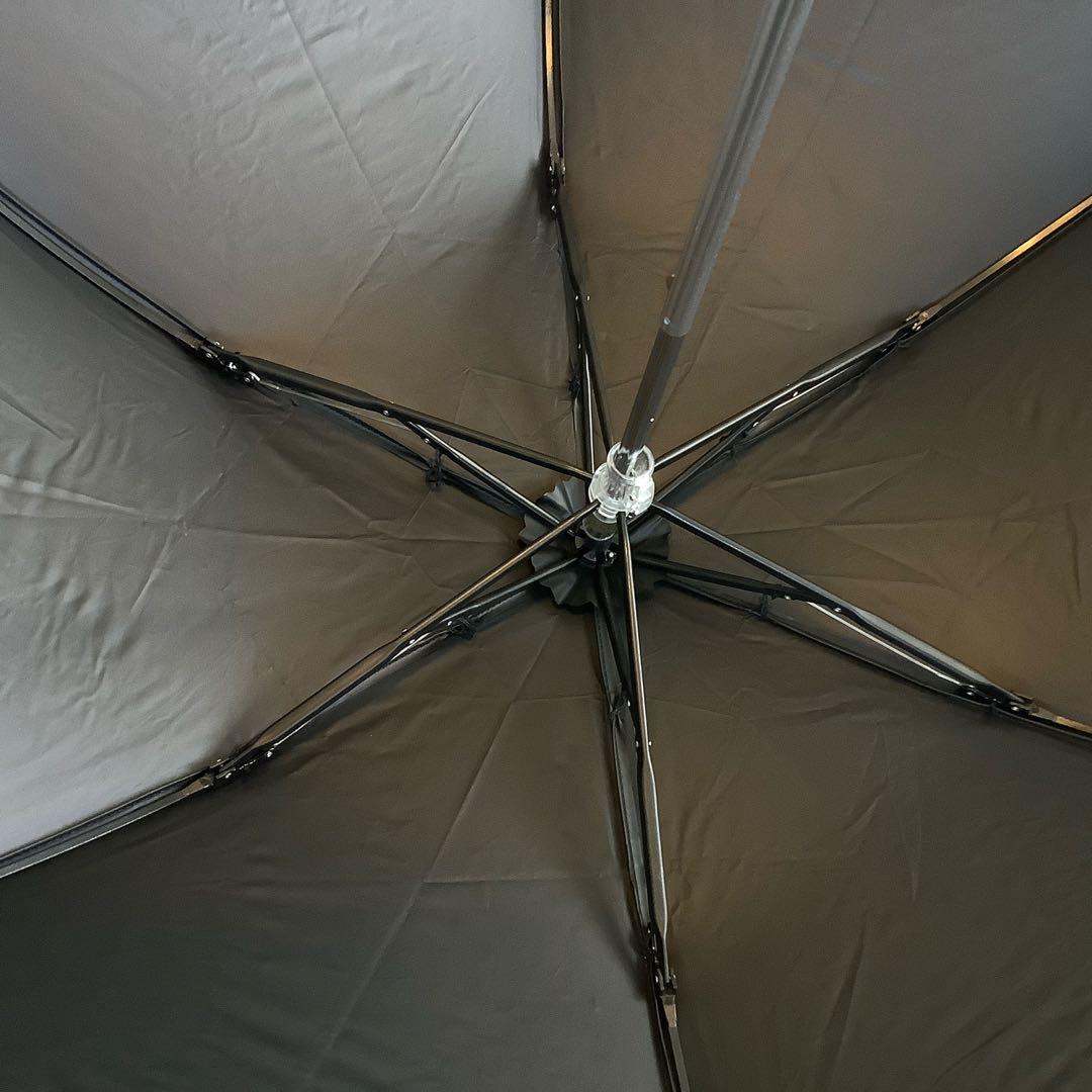 新品★ランバンコレクション★スカラップ刺繍晴雨兼用折りたたみ日傘 雨傘★ブラック