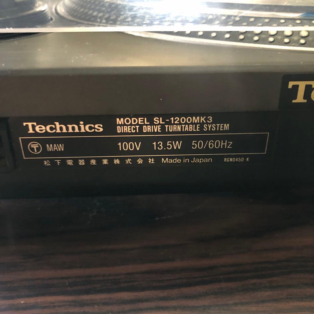 引き取り限定Technics SL-1200MK3 ターンテーブル2台ジャンク