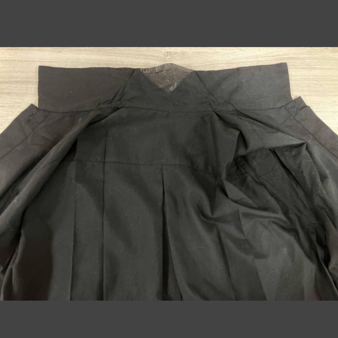 ミーイッセイミヤケ ブラウスシャツ 箔押し プリーツ ブラック サイズF