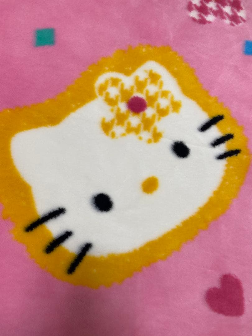 昭和レトロ　ハローキティ カーペット ラグ ブランケット