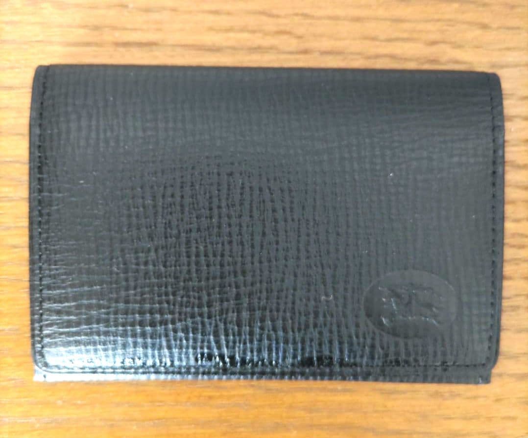 【新品未使用】BURBERRY ブラック レザー 名刺入れ・カード入れ