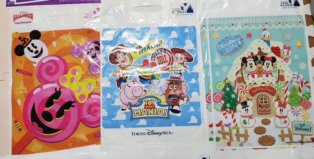 ディズニーリゾート 500枚以上 ショッパー レジ袋 おみやげ袋 ランド シー