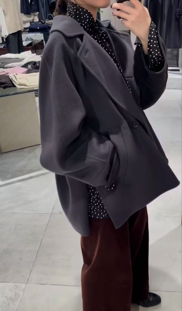 IENA スーパー160ダブルフェイスショートコート