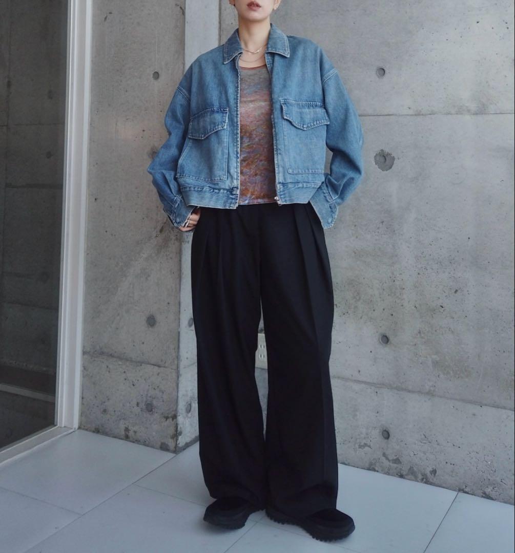 【定価14850円】sahara ベロアアートプリントトップ