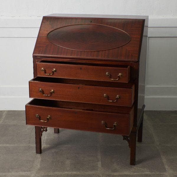 88606★ライティングビューロー 収納家具 キャビネット デスク 書斎 机