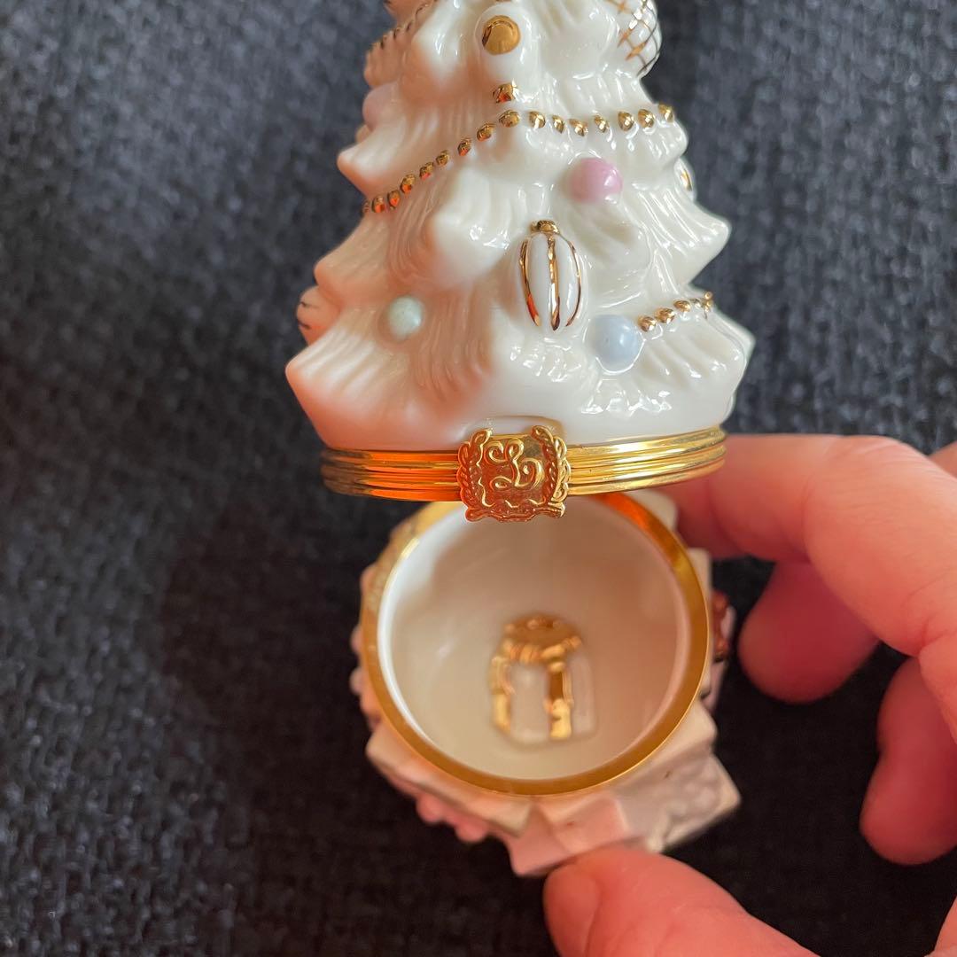 レノックスLenox Christmas Tree Treasure Box