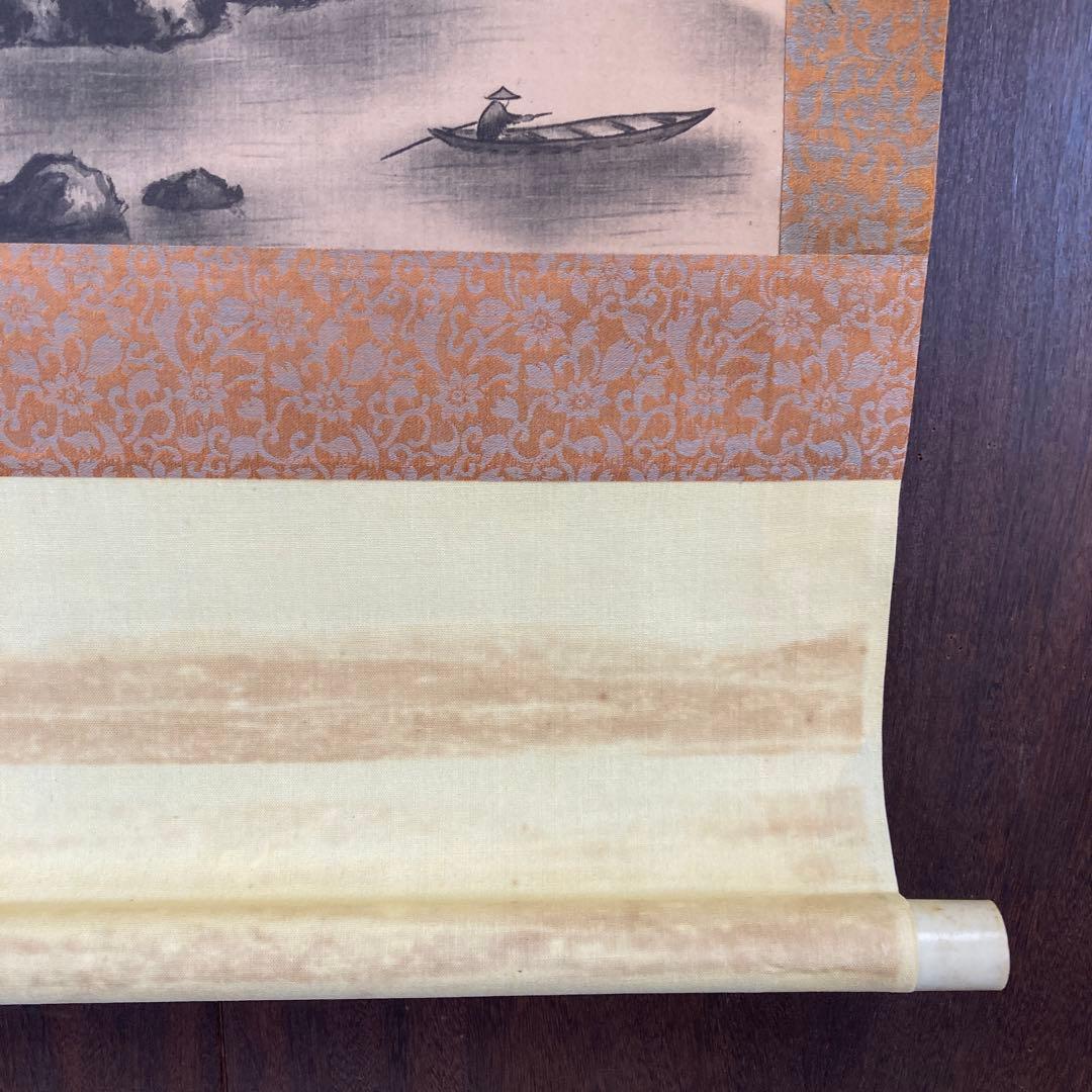 掛け軸 掛軸 水墨画 日本画 山水画 骨董品 古美術 古道具 アンティーク