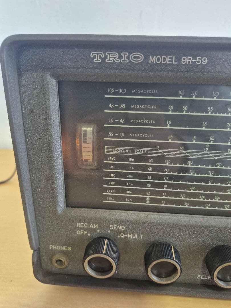 リ*ア様 TORIO 真空管式受信機 トランシーバー 9R-59 通電○　ジャン