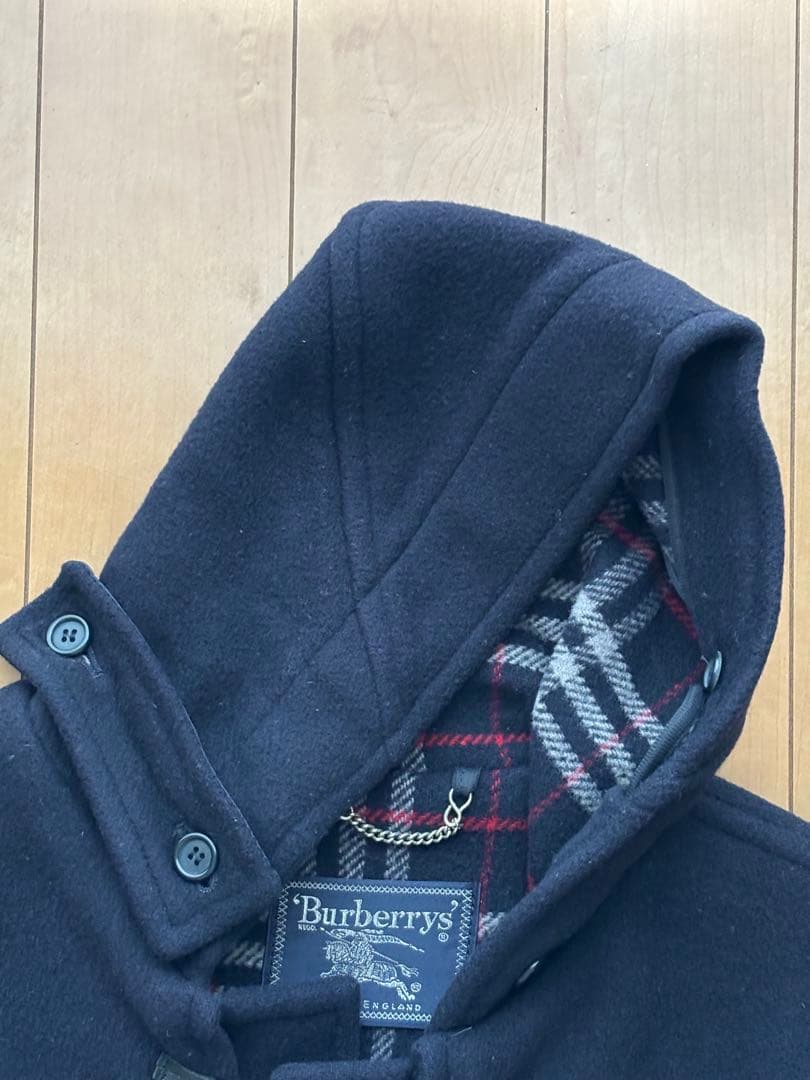 Burberrys バーバリー ダッフルコート ノバチェック ネイビー XＬ
