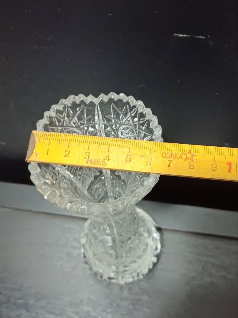 ボヘミアクリスタル 花瓶 BOHEMIA フラワーベース 高級ガラス チェコ製