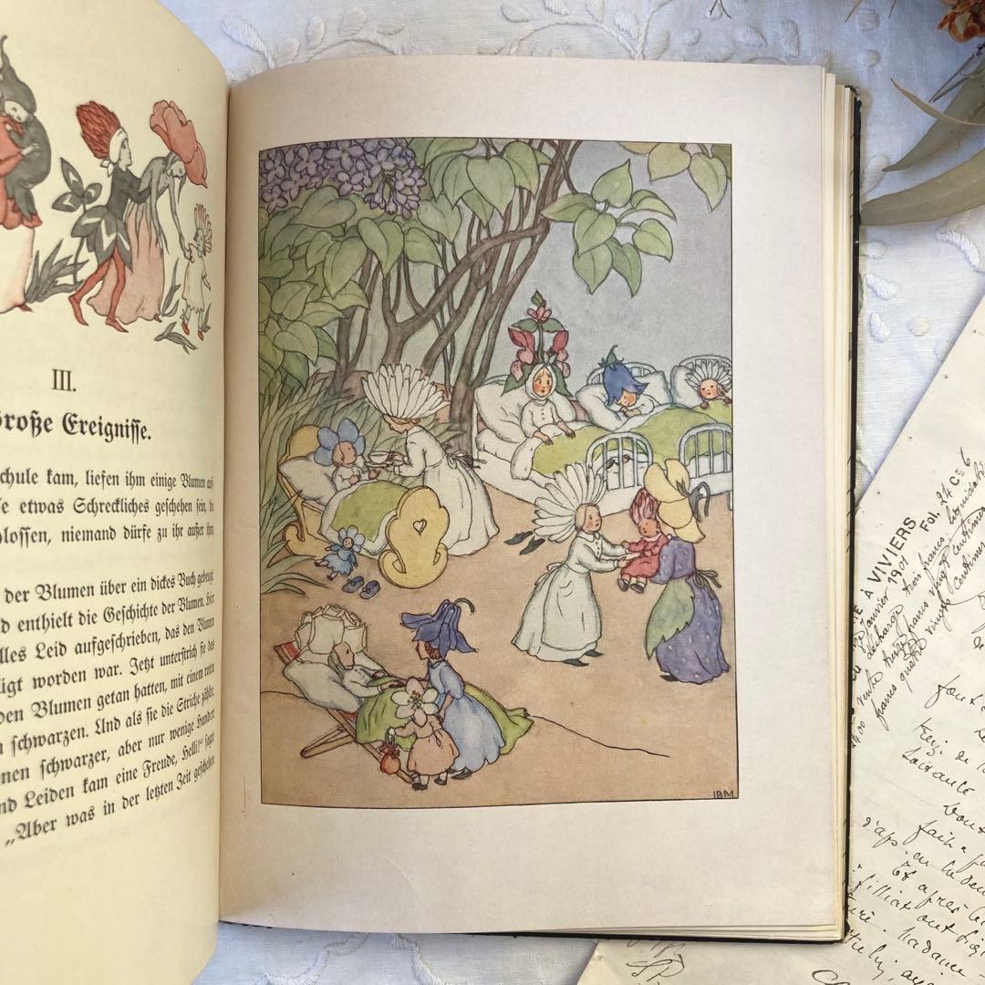 洋書古書【超希少】 ドイツ人気作家イーダボハッタ　1932年初版本！花の妖精