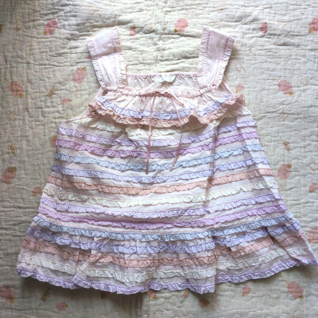 新品 ピンクハウス♥あじさいグラデーションフリルキャミソールブラウス 2025年