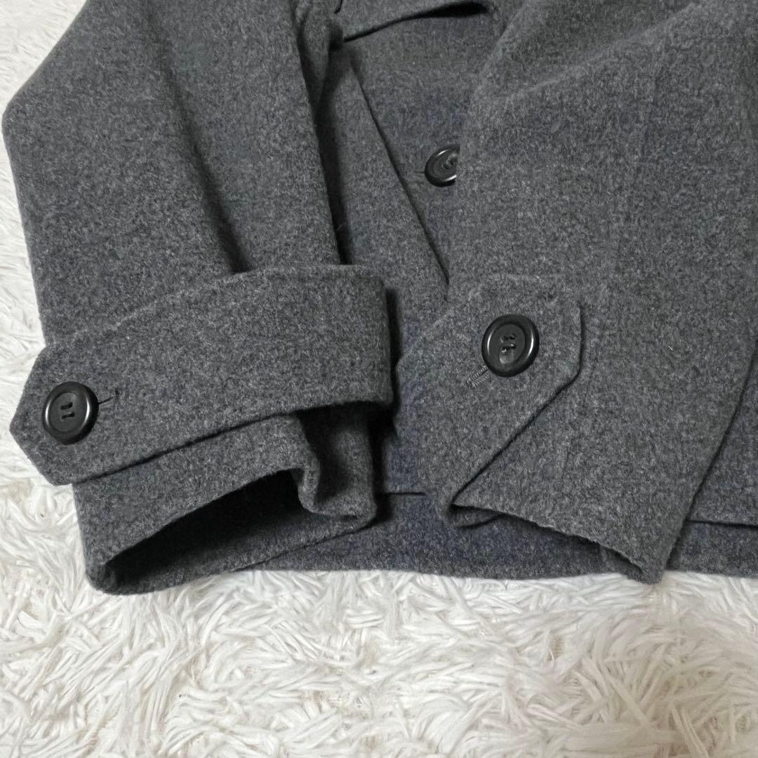【Mila Owen】美品 ショート丈 リバーダブルコート M グレー