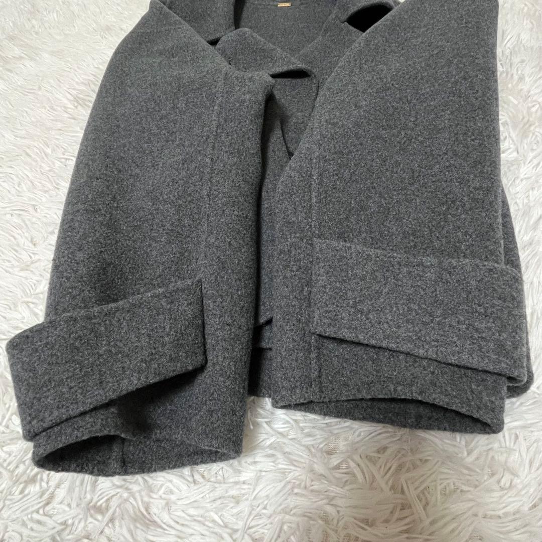 【Mila Owen】美品 ショート丈 リバーダブルコート M グレー