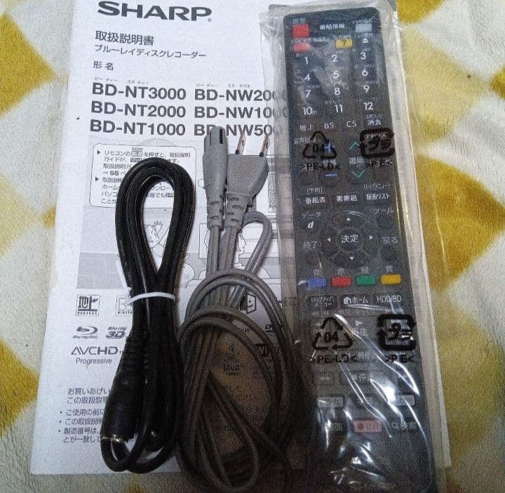 SHARP AQUOS BD-NT1000 HDDは新品3TB増量交換第5弾