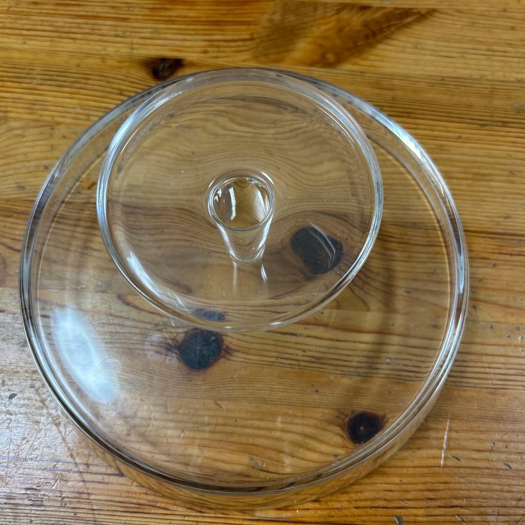 作家　ガラス作家　コンポート　フルーツ皿　ケーキ皿　23㎝　大