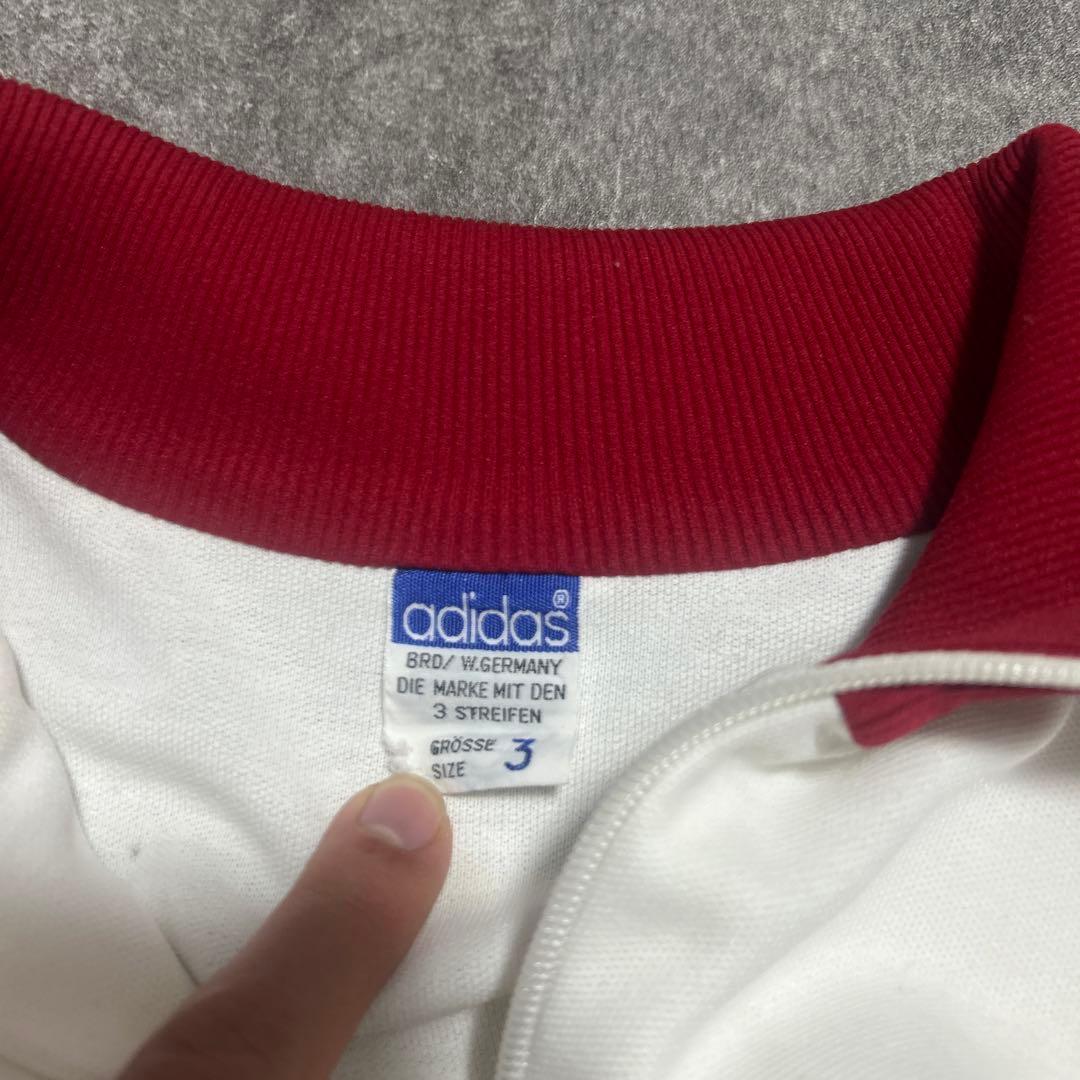ラ*ト様 70s.80s adidasトラックジャケット赤白　デザント製　美品