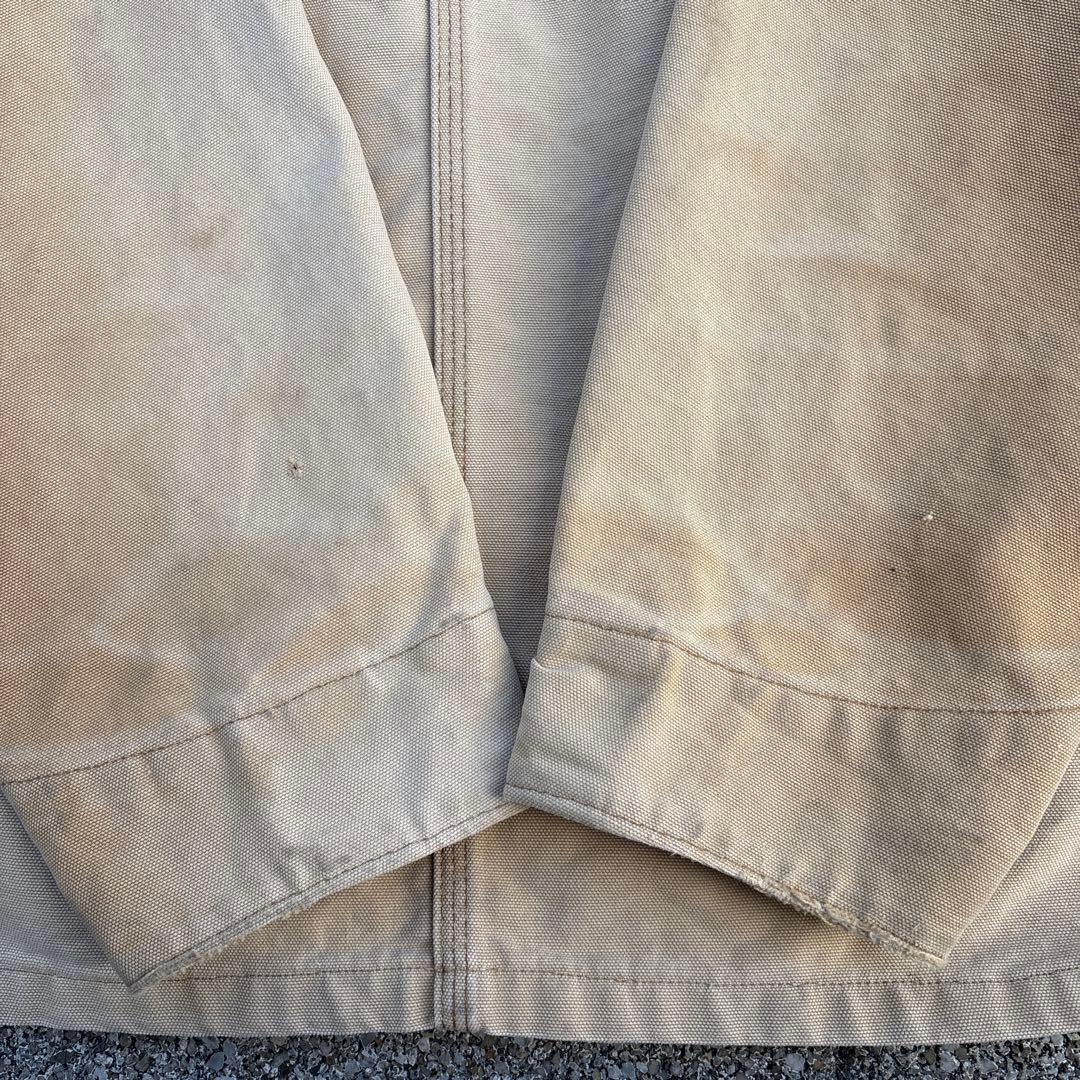 希少 90s カーハート ミシガンチョアコート カバーオール 裏地なし フェード