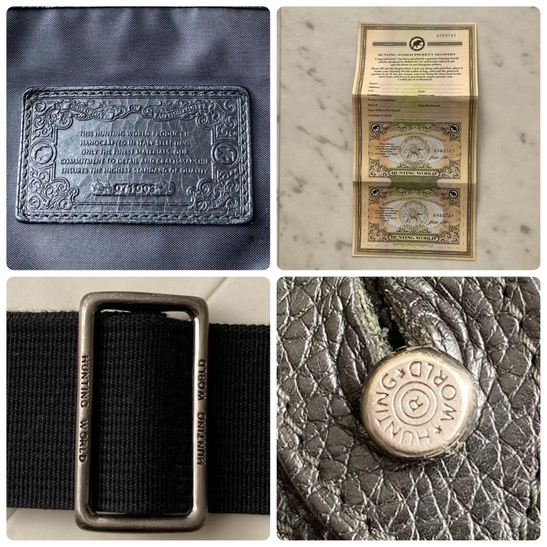 HUNTING WORLD キャリーオール バチュークロス ショルダーバッグ