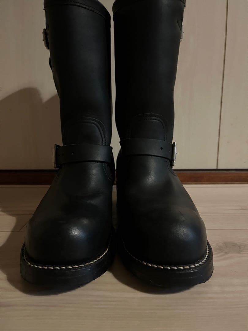 USA製 チペワ ブラック エンジニアブーツ 8E